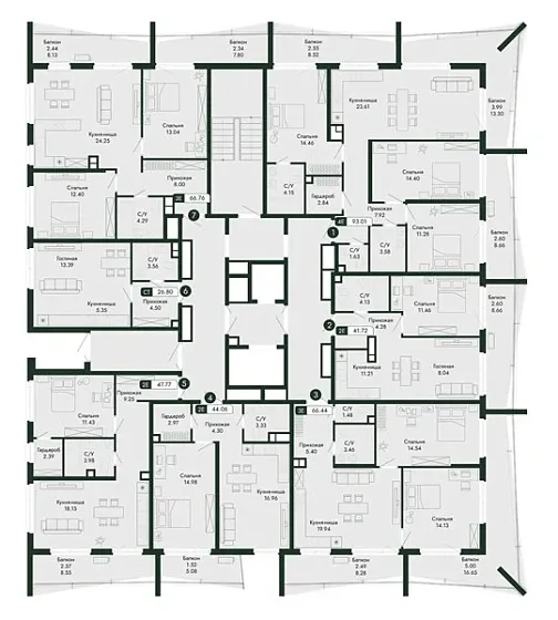 Квартира Студия 26.8 кв. м