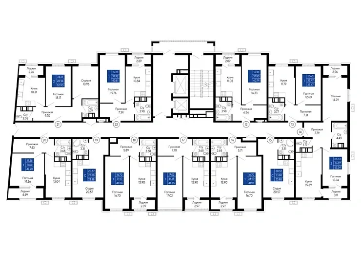Квартира Студия 23.88 кв. м