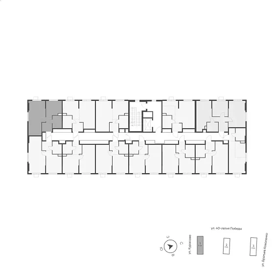 Квартира 1-комн. 39.4 кв. м