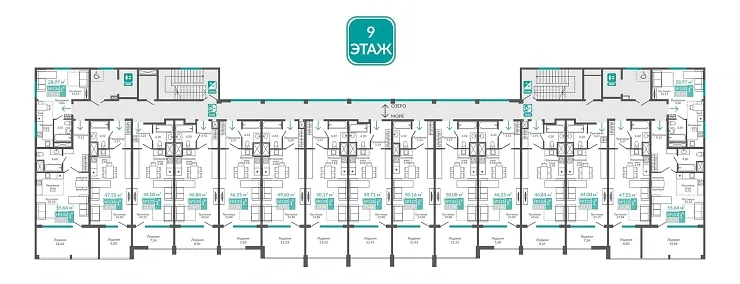 Апартаменты 1-комн. 28.97 кв.м