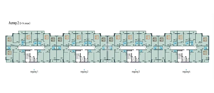 Квартира 3-комн. 82 кв. м