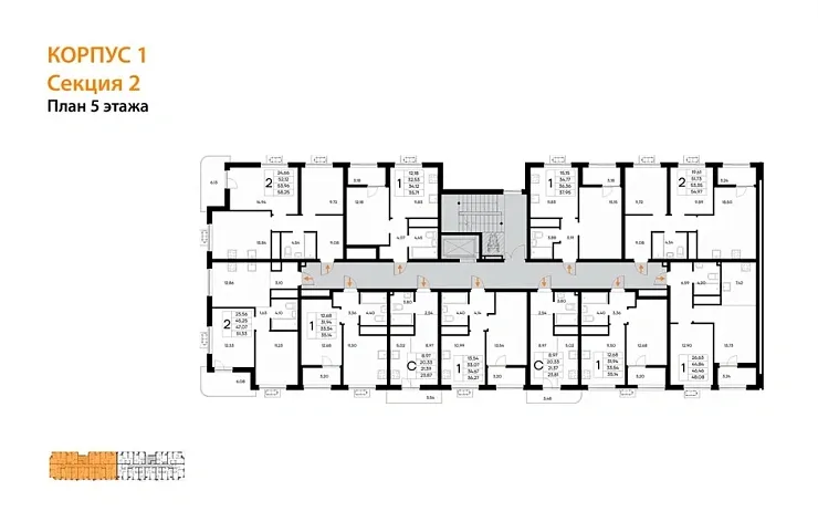 Квартира Студия 23.87 кв. м