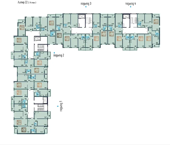 Квартира 1-комн. 35 кв. м