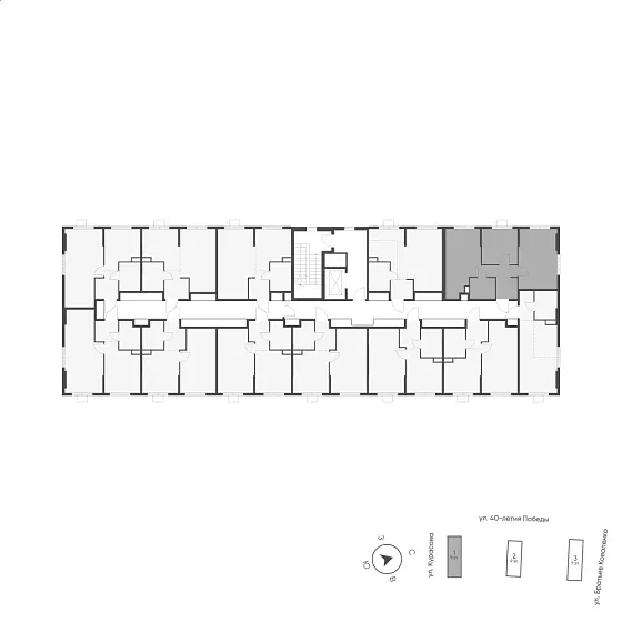 Квартира 2-комн. 54.1 кв. м