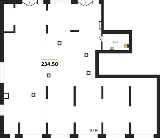 Квартира 1-комн. 234.5 кв. м