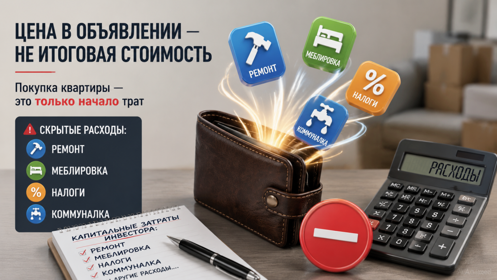скрытые расходы при покупке квартиры, ремонт меблировка налоги иконки, калькулятор и кошелёк, капитальные затраты инвестора.png скрытые расходы при покупке квартиры, ремонт меблировка налоги иконки, калькулятор и кошелёк, капитальные затраты инвестора.png