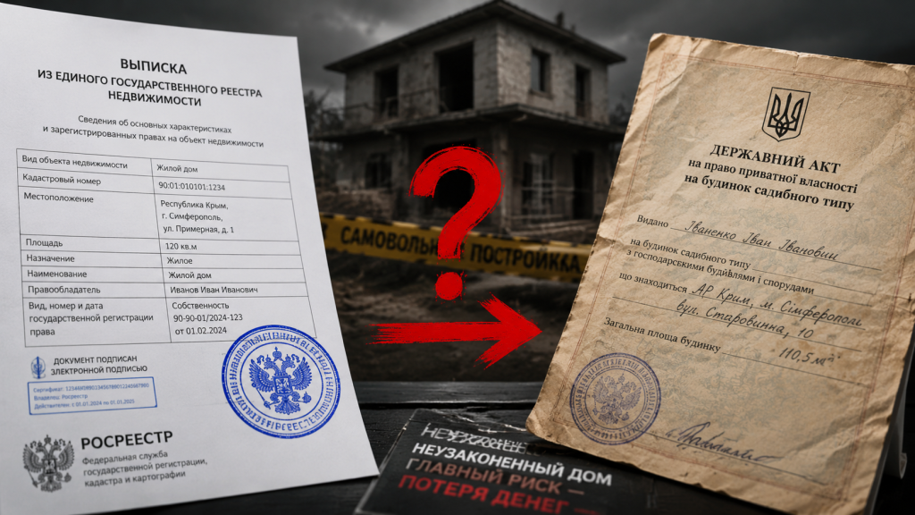 старые и новые документы на дом, самострой в Крыму, регистрация права собственности, юридическая проверка недвижимости.png