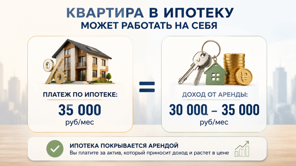 сравнение ипотечного платежа и аренды, инфографика доходность недвижимости, баланс расходов и доходов.png