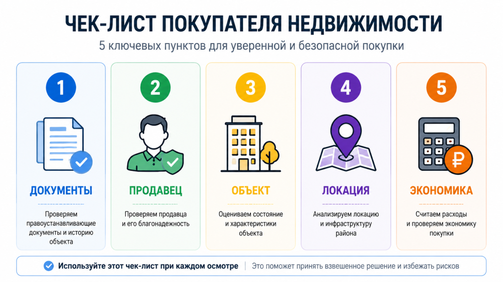 чек-лист из 5 пунктов, иконки документы продавец локация экономика, инфографика проверки недвижимости, пошаговый алгоритм покупателя.png чек-лист из 5 пунктов, иконки документы продавец локация экономика, инфографика проверки недвижимости, пошаговый алгоритм покупателя.png