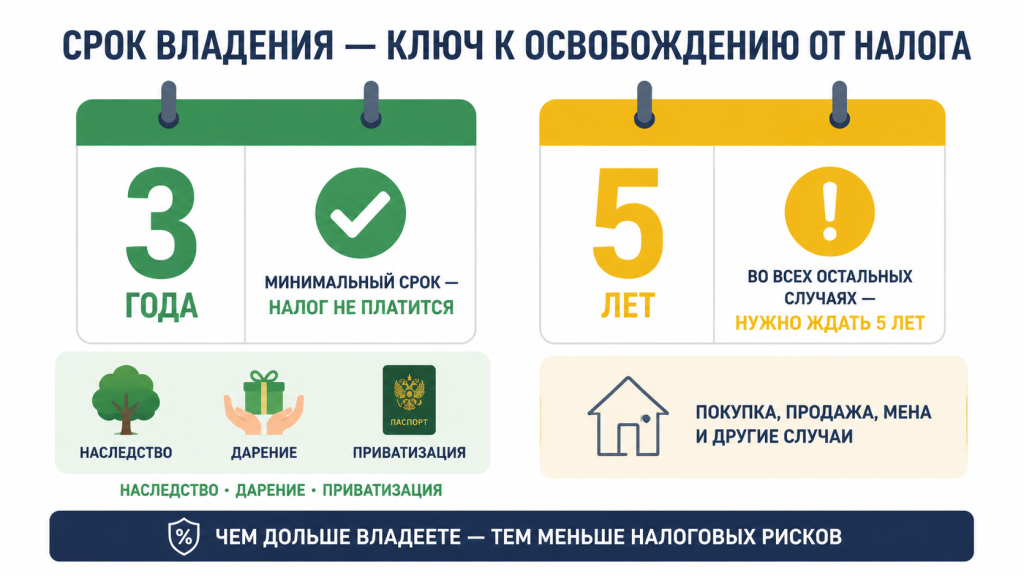 сравнение 3 и 5 лет владения, минимальный срок для освобождения от налога, иконки наследство дарение приватизация, календарь с галочкой.png сравнение 3 и 5 лет владения, минимальный срок для освобождения от налога, иконки наследство дарение приватизация, календарь с галочкой.png