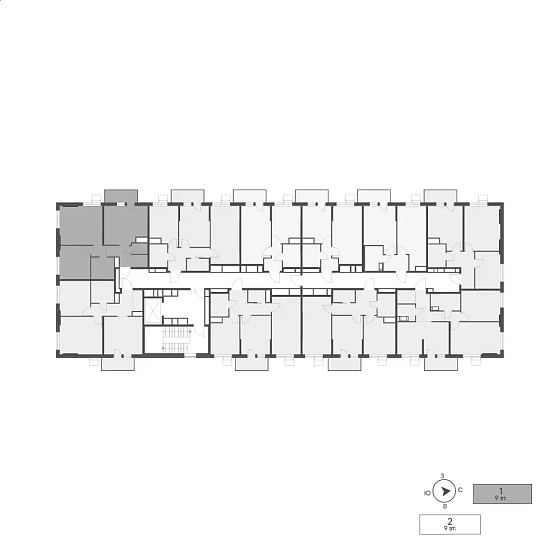 Квартира 2-комн. 58.69 кв. м