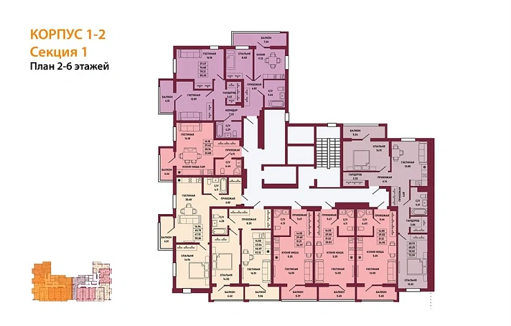 Квартира Студия 31.21 кв. м