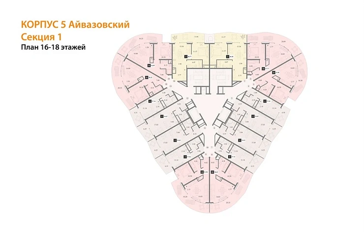Апартаменты Студия 27.36 кв. м