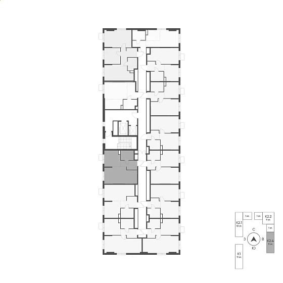 Квартира Студия 38.3 кв. м