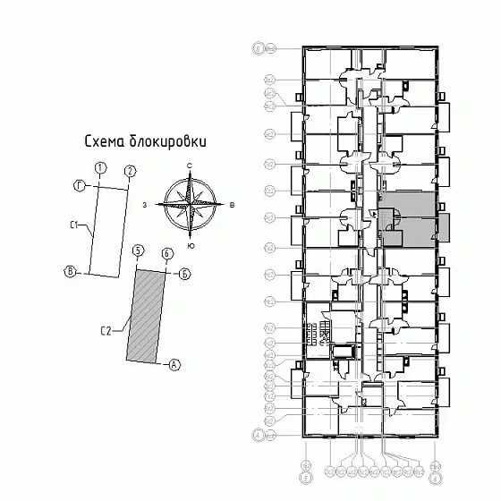 Квартира 1-комн. 40.48 кв. м