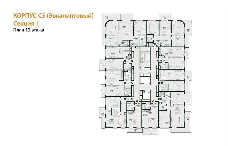 Квартира Студия 31.9 кв. м