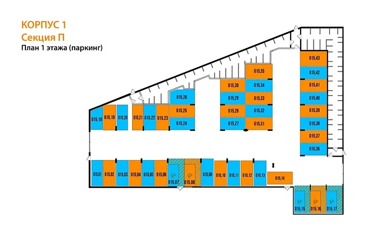 Машиноместо 13.5 кв. м