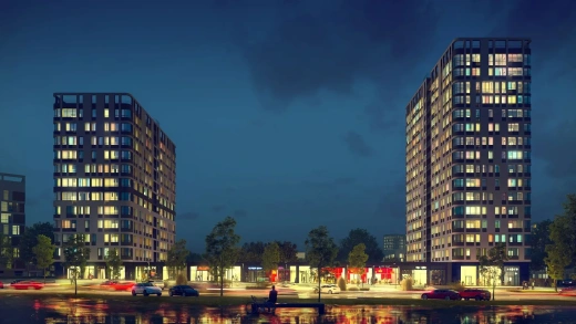 Квартира 1-комн. 55.41 кв.м