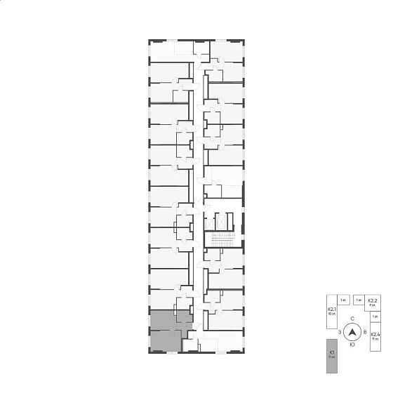 Квартира 1-комн. 37.3 кв. м