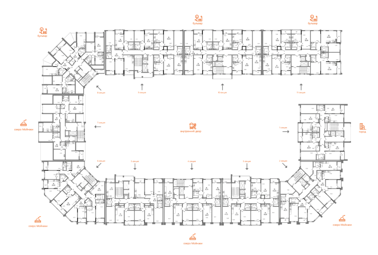Квартира 3-комн. 76.2 кв. м