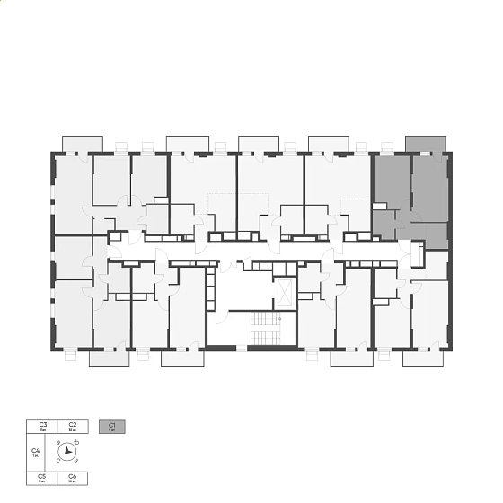 Квартира 1-комн. 42.36 кв. м