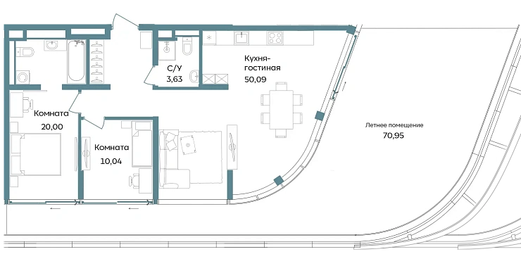 Объект недвижимости 154.71 кв. м