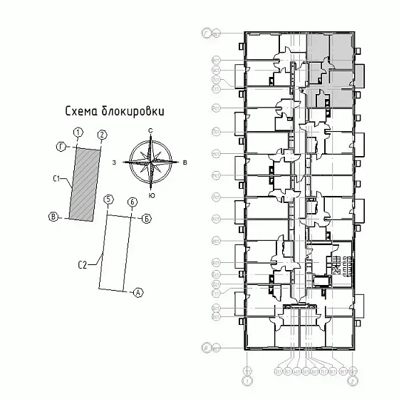 Квартира 2-комн. 63.08 кв. м