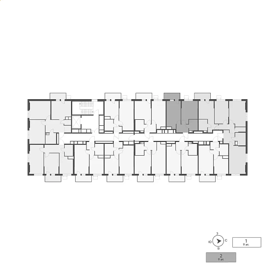 Квартира 1-комн. 38.59 кв. м