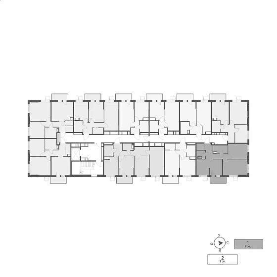 Квартира 2-комн. 64 кв. м