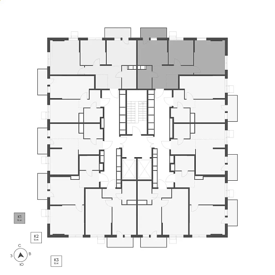 Квартира 2-комн. 55.8 кв. м