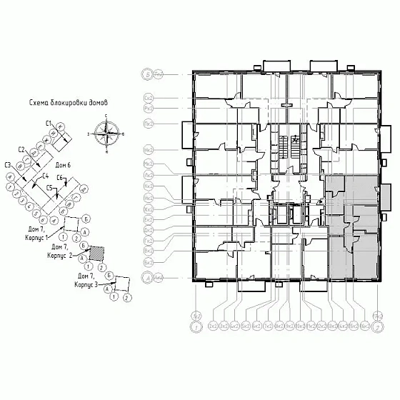 Квартира 3-комн. 75.58 кв. м