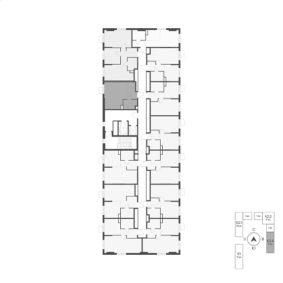 Квартира Студия 31.2 кв. м