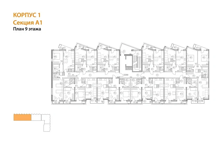 Квартира 2-комн. 62.78 кв. м