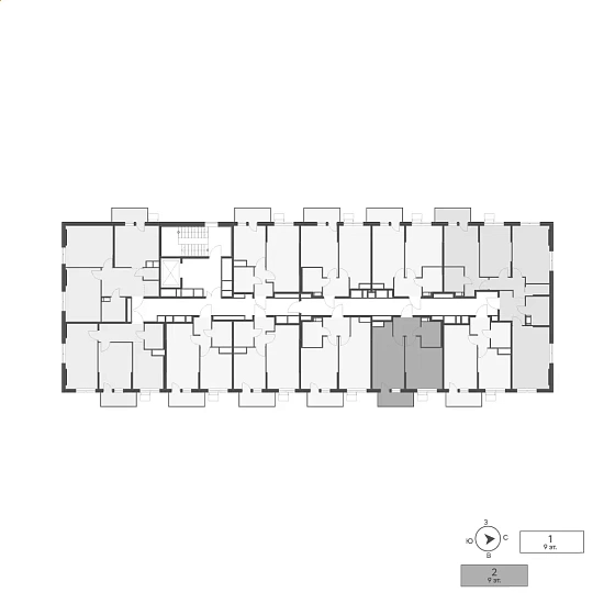 Квартира 1-комн. 39.33 кв. м