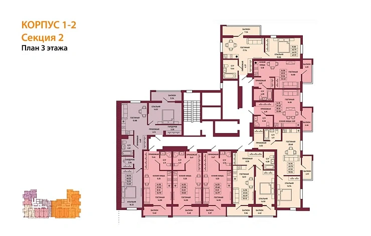 Квартира Студия 31 кв. м
