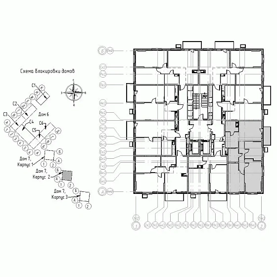 Квартира 3-комн. 74.44 кв. м