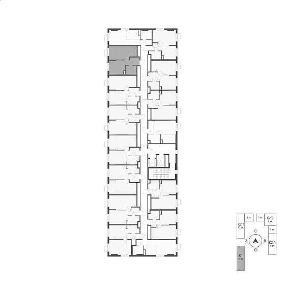 Квартира 1-комн. 37.8 кв. м