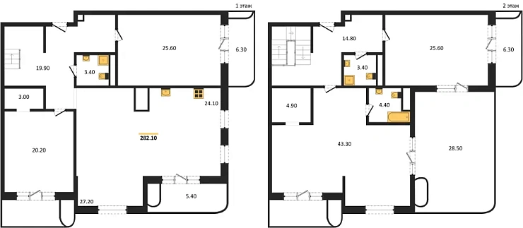Квартира 4-комн. 282.1 кв. м