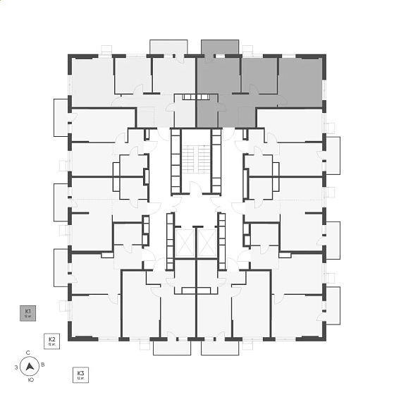 Квартира 2-комн. 55.8 кв. м