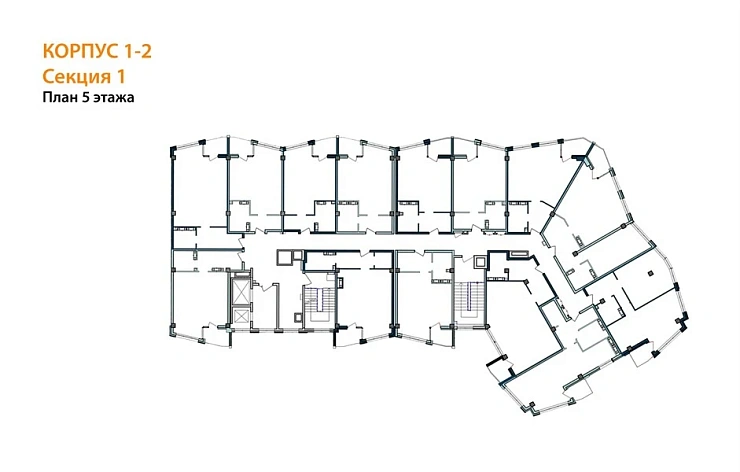 Апартаменты 1-комн. 42.8 кв. м