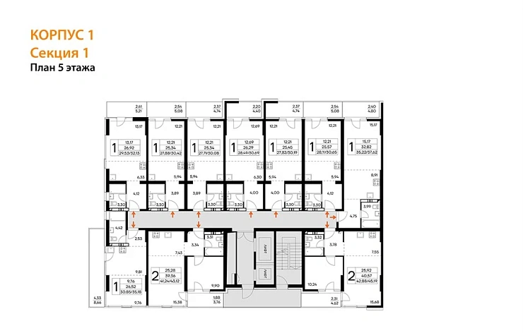 Квартира Студия 37.62 кв. м