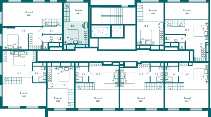 Квартира Студия 20.6 кв.м