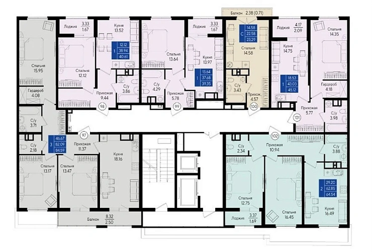 Квартира Студия 23.29 кв. м