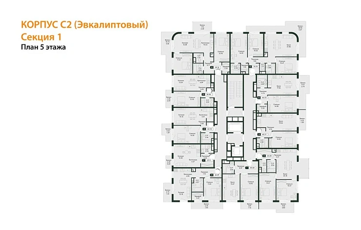 Квартира Студия 27.11 кв. м