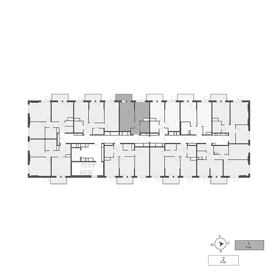 Квартира 1-комн. 36.19 кв. м