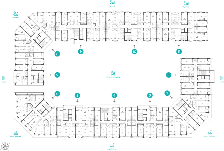 Квартира 1-комн. 41.96 кв. м