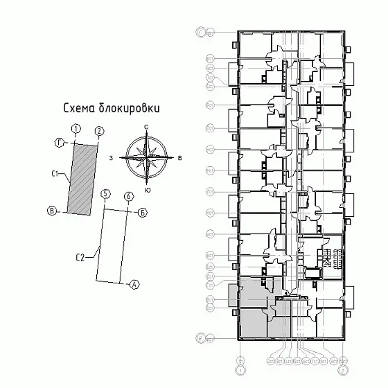 Квартира 2-комн. 58.69 кв. м