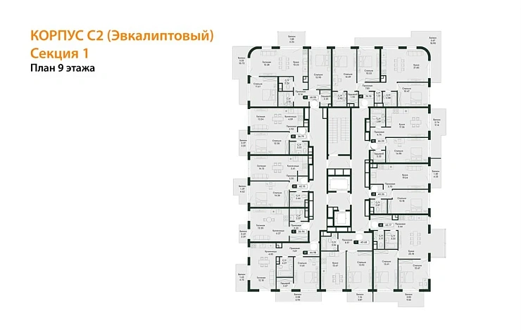 Квартира Студия 26.96 кв. м