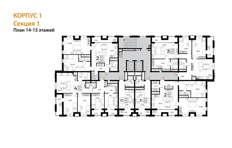 Квартира Студия 27.2 кв. м