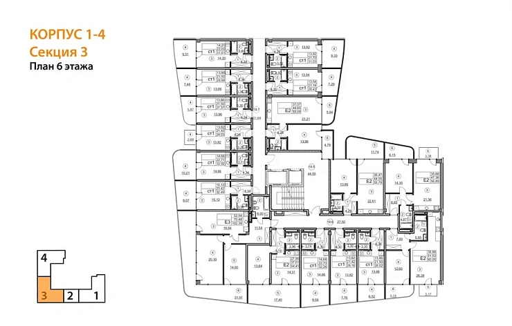 Апартаменты 1-комн. 28.76 кв. м